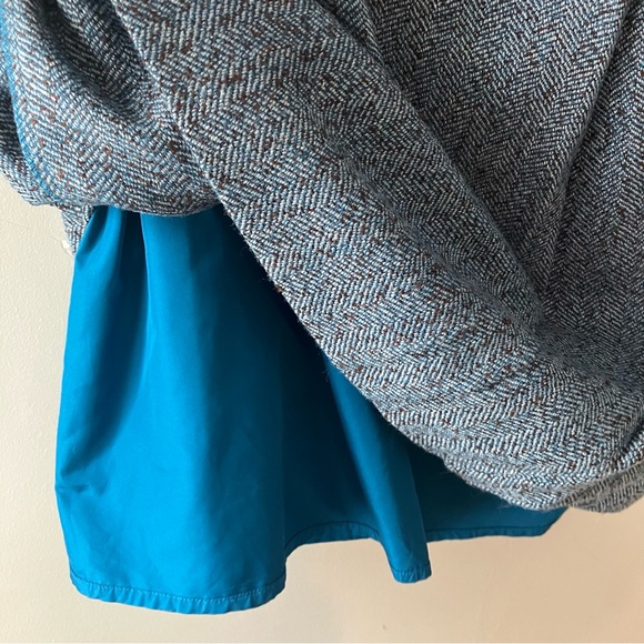 KATE HILL Wool Blend Tweed A-Line Skirt - Picture 4 of 5